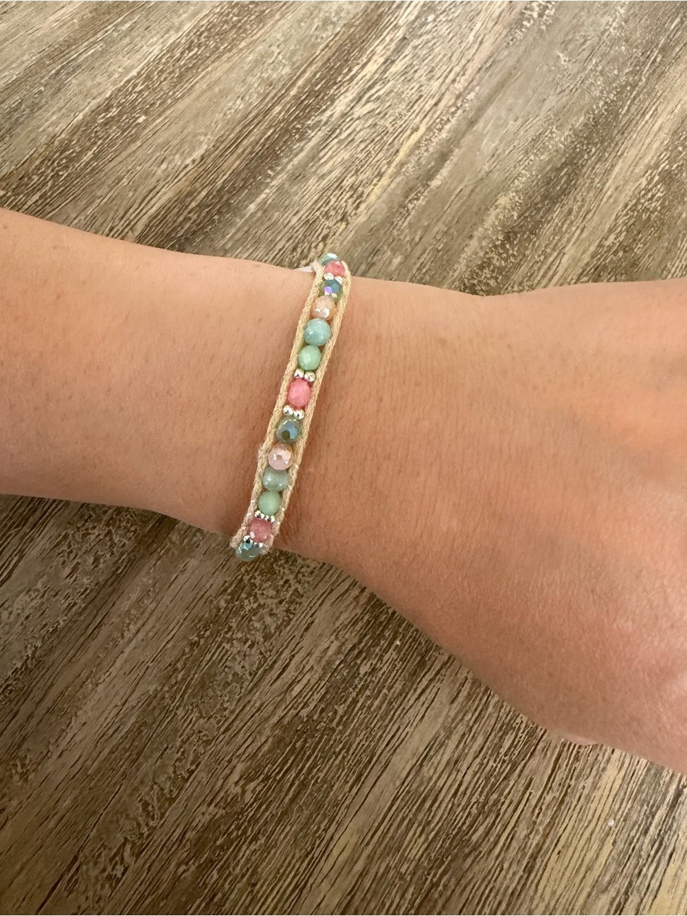 Lotus and Luna Amazonite bracelet